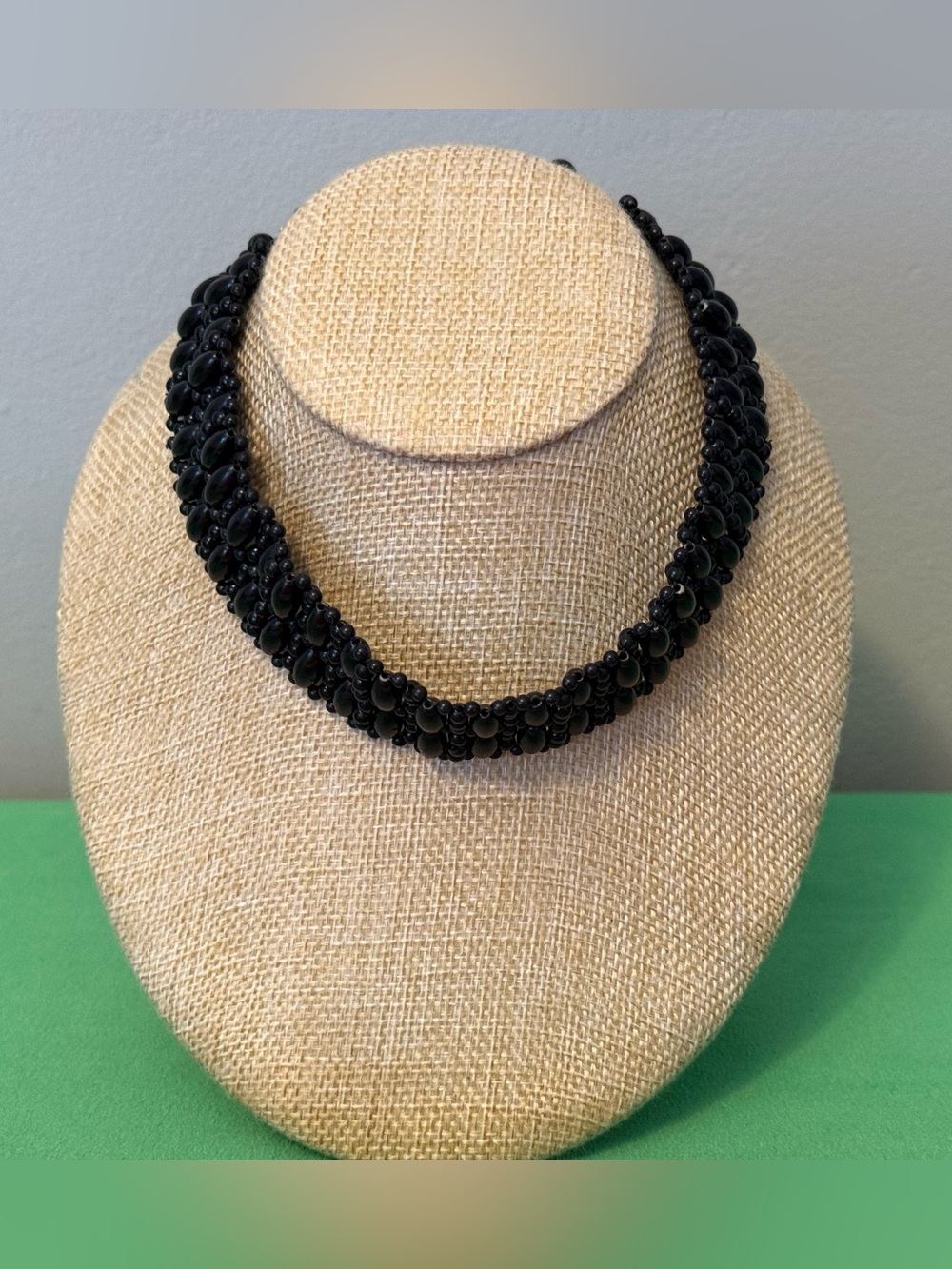 Hong Kong Black Multi-Bead Choker Necklace - Women Jewelry